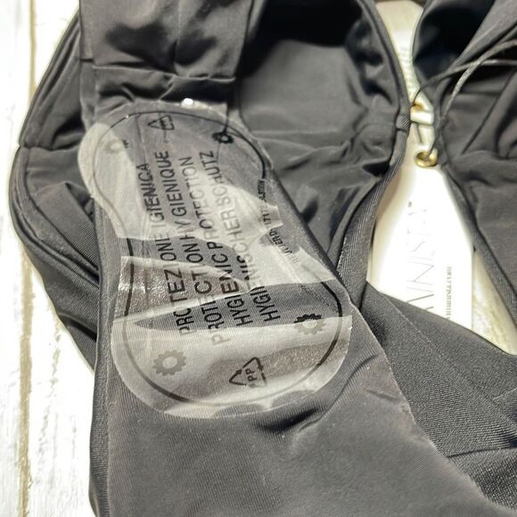 Swiminista Women’s black Front Tie Bikini Bottom Ruched Back New with tags Small - Picture 5 of 5